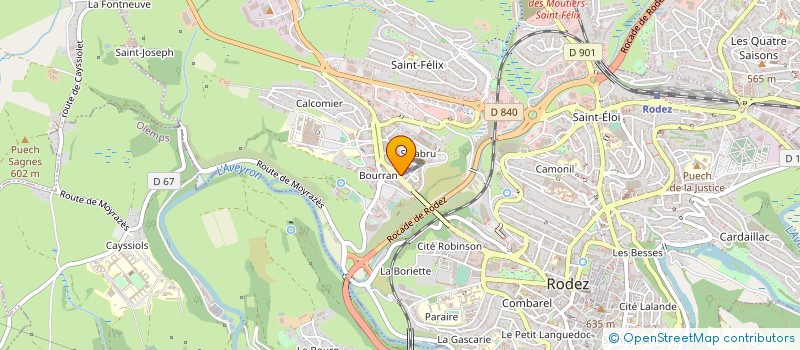 localisation de l'entreprise MONSIEUR DIDIER MERGAUX à RODEZ