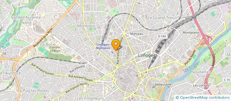 localisation de l'entreprise MONSIEUR DIDIER MERIGAUD à LIMOGES
