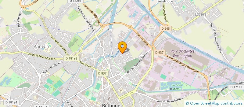 localisation de l'entreprise MONSIEUR DIDIER MESSIANT à BETHUNE