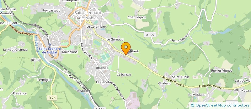 localisation de l'entreprise MONSIEUR DIDIER METEGNIER à SAINT-LEONARD-DE-NOBLAT