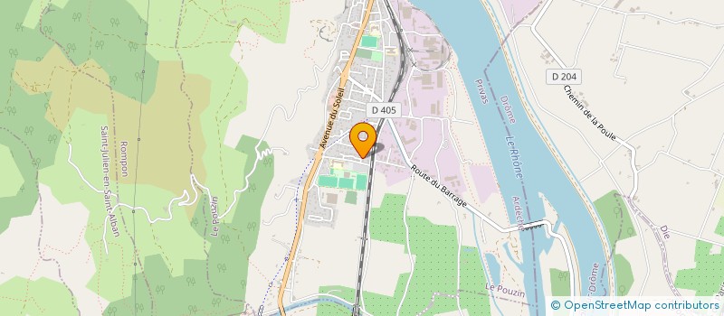 localisation de l'entreprise MONSIEUR DIDIER MICHELON  LE POUZIN