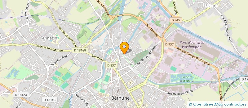 localisation de l'entreprise MONSIEUR DIDIER MIGLIORE  BETHUNE