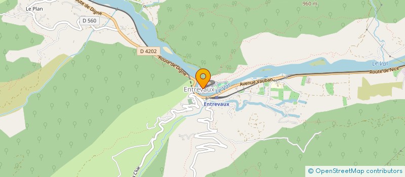 localisation de l'entreprise MONSIEUR DIDIER MIGLIORE  ENTREVAUX