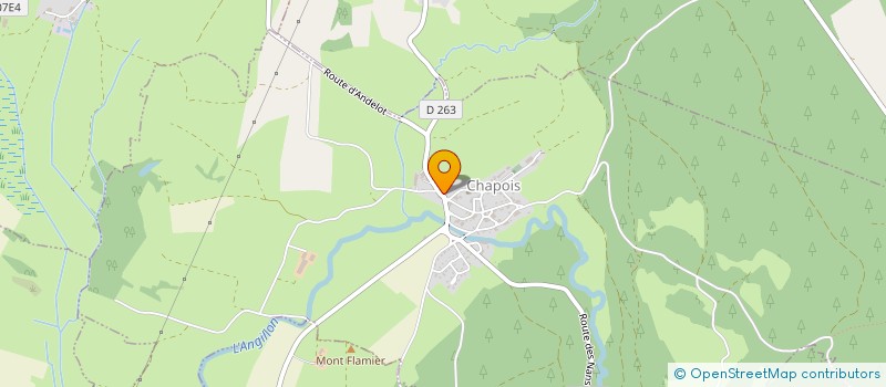 localisation de l'entreprise MONSIEUR DIDIER MOLIN  CHAPOIS