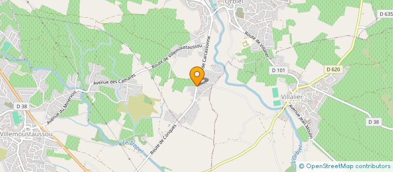 localisation de l'entreprise MONSIEUR DIDIER MOLINIER  CONQUES-SUR-ORBIEL