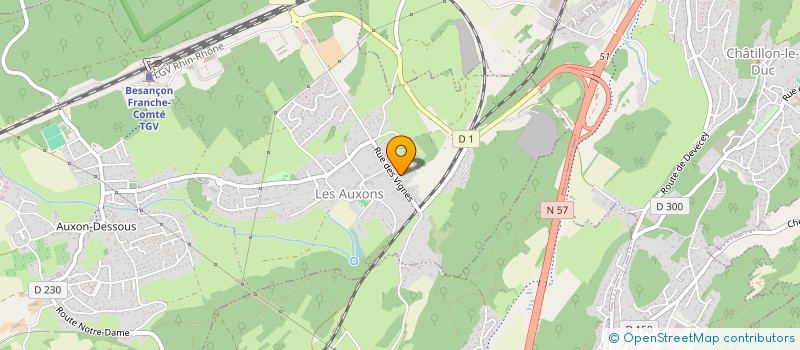 localisation de l'entreprise MONSIEUR DIDIER MOLLIES  LES AUXONS