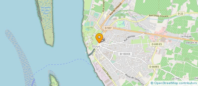 localisation de l'entreprise MONSIEUR DIDIER MONTAGNE à BLAYE