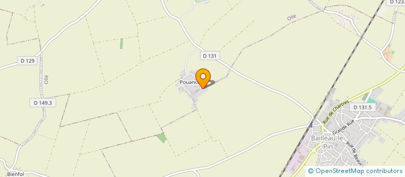 localisation de l'entreprise MONSIEUR DIDIER MONTFERME à BAILLEAU-LE-PIN