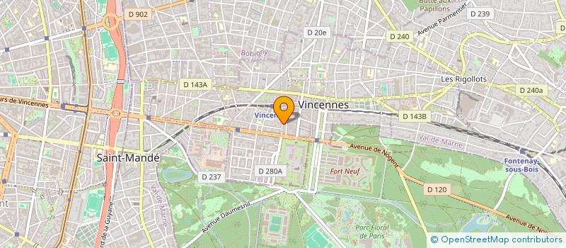 localisation de l'entreprise MONSIEUR DIDIER MONVOISIN à VINCENNES