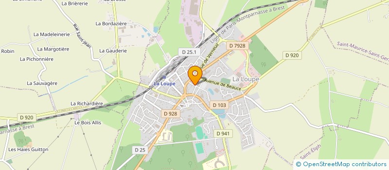 localisation de l'entreprise MONSIEUR DIDIER MOREAU à LA LOUPE