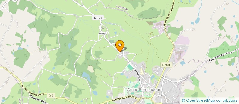 localisation de l'entreprise MONSIEUR DIDIER MOREAU  ARNAC-POMPADOUR