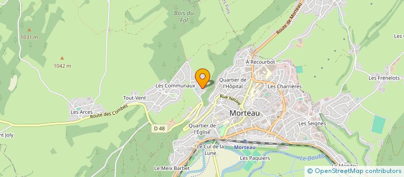 localisation de l'entreprise MONSIEUR DIDIER MOREL à MORTEAU