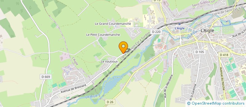 localisation de l'entreprise MONSIEUR DIDIER MORICE à L'AIGLE