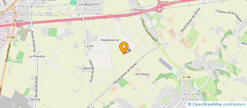 localisation de l'entreprise MONSIEUR DIDIER MORIN à BOURG-DE-PEAGE