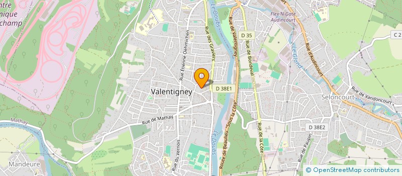 localisation de l'entreprise MONSIEUR DIDIER MORISSAT  VALENTIGNEY