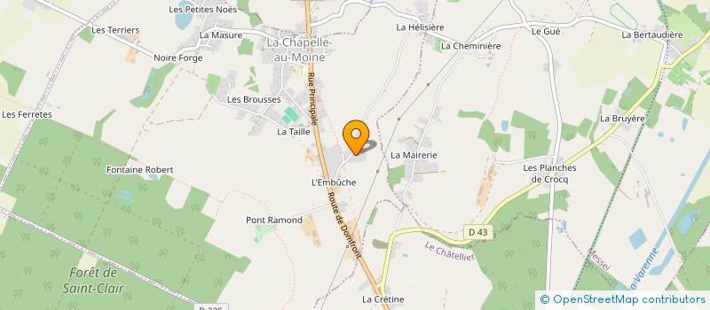 localisation de l'entreprise MONSIEUR DIDIER MOTTIN à LA CHAPELLE-AU-MOINE