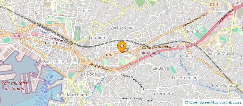 localisation de l'entreprise MONSIEUR DIDIER MOUGEOLLE  TOULON