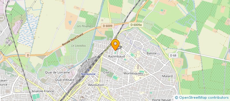 localisation de l'entreprise MONSIEUR DIDIER NAWROT à NARBONNE