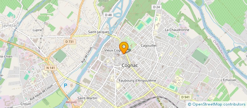 localisation de l'entreprise MONSIEUR DIDIER NICOLAS à COGNAC