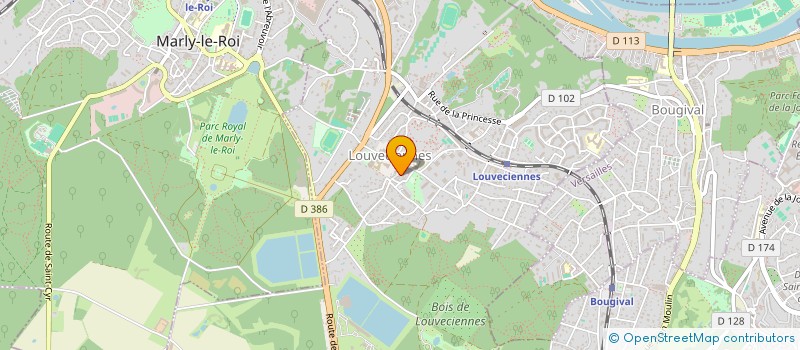 localisation de l'entreprise MONSIEUR DIDIER NICOLLE  LOUVECIENNES