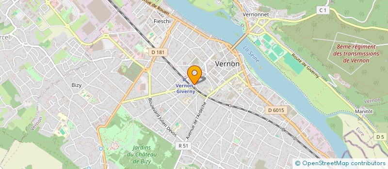 localisation de l'entreprise MONSIEUR DIDIER NOYE  VERNON