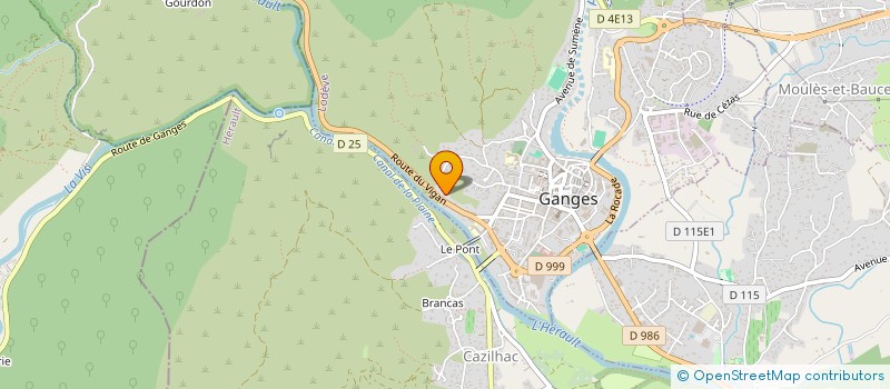 localisation de l'entreprise MONSIEUR DIDIER OLIVIER  GANGES