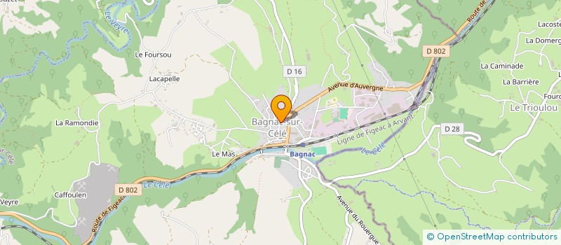 localisation de l'entreprise MONSIEUR DIDIER OPIGEZ à BAGNAC-SUR-CELE