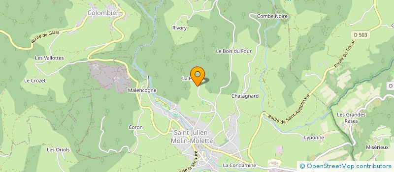 localisation de l'entreprise MONSIEUR DIDIER ORIOL  SAINT-JULIEN-MOLIN-MOLETTE