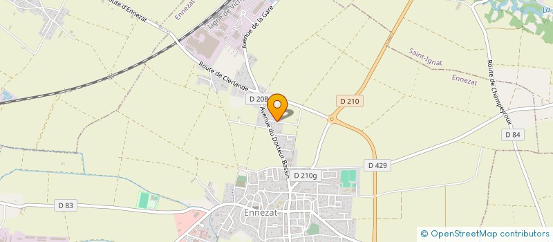 localisation de l'entreprise MONSIEUR DIDIER ORLHAC  ENNEZAT