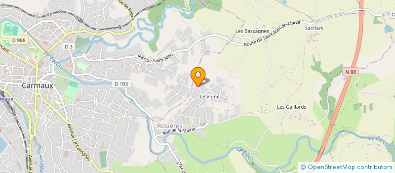 localisation de l'entreprise MONSIEUR DIDIER ORRIT  ROSIERES