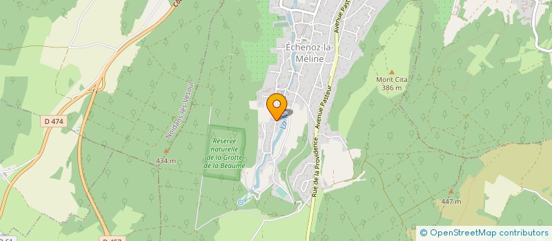 localisation de l'entreprise MONSIEUR DIDIER OUDIN  ECHENOZ-LA-MELINE