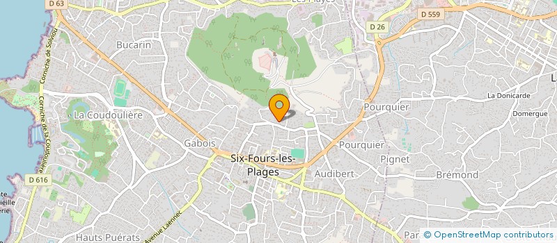 localisation de l'entreprise MONSIEUR DIDIER PAIN à SIX-FOURS-LES-PLAGES