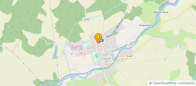 localisation de l'entreprise MONSIEUR DIDIER PALLEAU à OUZOUER-SUR-TREZEE