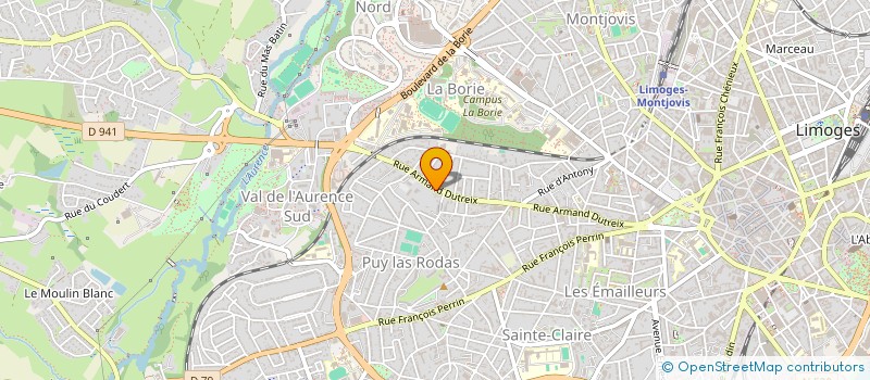 localisation de l'entreprise MONSIEUR DIDIER PAPEIX à LIMOGES