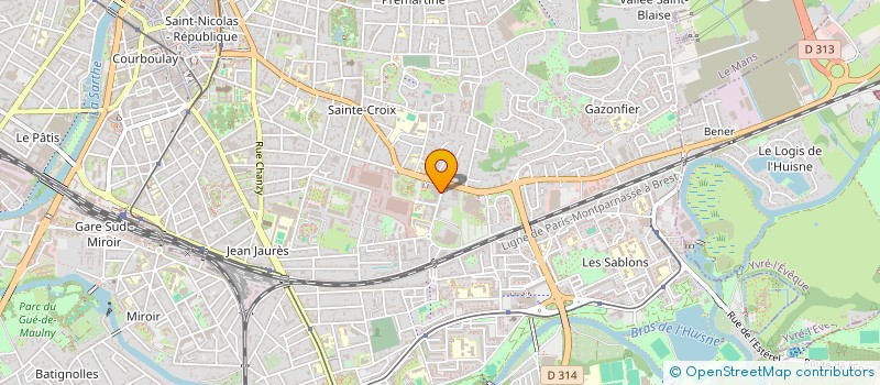 localisation de l'entreprise MONSIEUR DIDIER PAPILLON à LE MANS