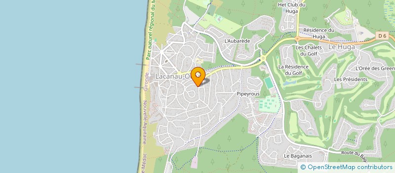 localisation de l'entreprise MONSIEUR DIDIER PAPINEAU à LACANAU