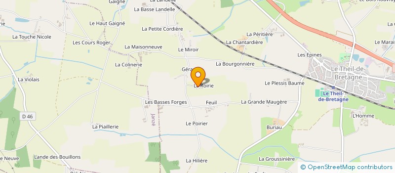 localisation de l'entreprise MONSIEUR DIDIER PELHATE  LE THEIL-DE-BRETAGNE