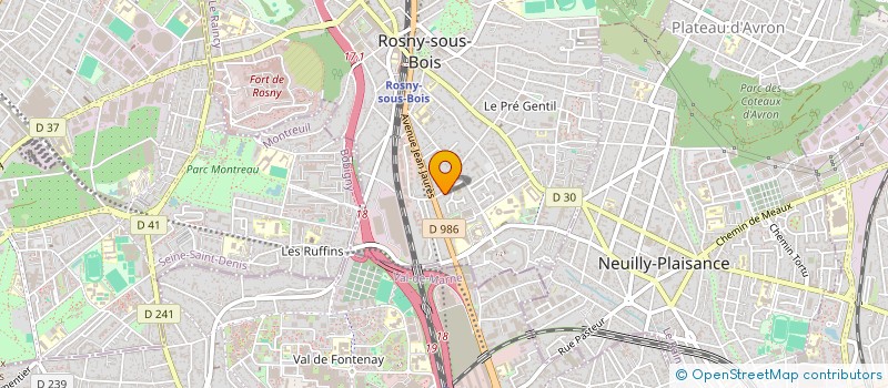 localisation de l'entreprise MONSIEUR DIDIER PELLAN à ROSNY-SOUS-BOIS