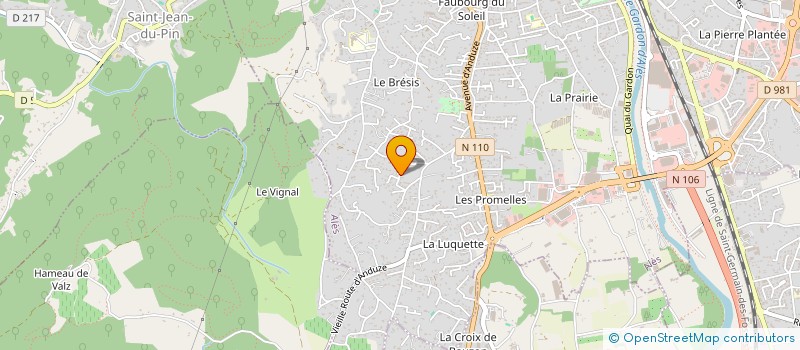 localisation de l'entreprise MONSIEUR DIDIER PERRIN à ALES