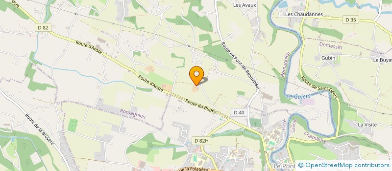 localisation de l'entreprise MONSIEUR DIDIER PERROUSE  ROMAGNIEU