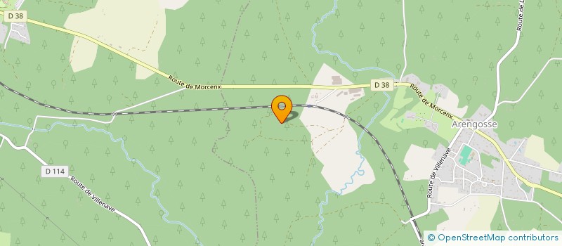 localisation de l'entreprise MONSIEUR DIDIER PETITEAUX  ARENGOSSE