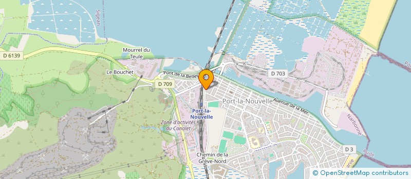 localisation de l'entreprise MONSIEUR DIDIER PEYRILLE  PORT-LA-NOUVELLE