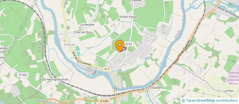 localisation de l'entreprise MONSIEUR DIDIER PINAUD à SIREUIL