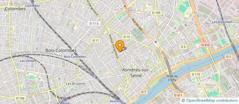 localisation de l'entreprise MONSIEUR DIDIER PIOU  ASNIERES-SUR-SEINE