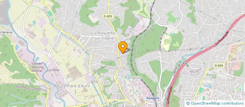 localisation de l'entreprise MONSIEUR DIDIER PIPAULT  LA ROQUETTE-SUR-SIAGNE