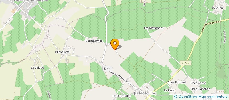 localisation de l'entreprise MONSIEUR DIDIER PLANTET à JUILLAC-LE-COQ
