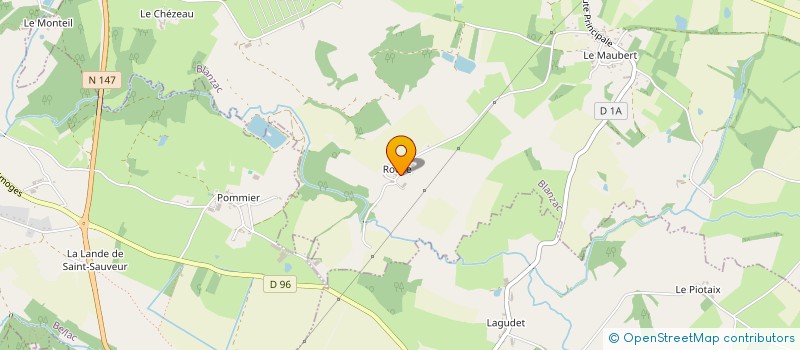 localisation de l'entreprise MONSIEUR DIDIER POILIEVRE  BLANZAC