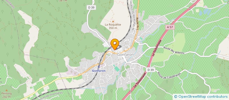 localisation de l'entreprise MONSIEUR DIDIER POILROUX  GONFARON