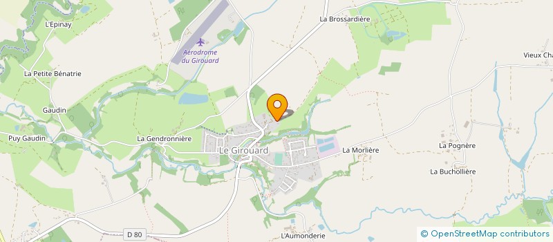 localisation de l'entreprise MONSIEUR DIDIER POIRAUD  SAINTE-FLAIVE-DES-LOUPS