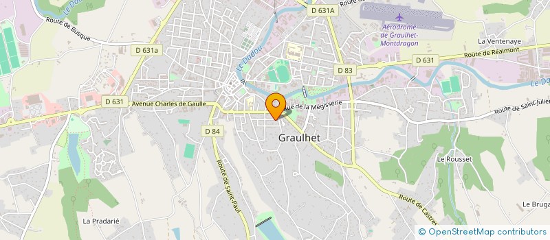 localisation de l'entreprise MONSIEUR DIDIER POLIGNE  GRAULHET